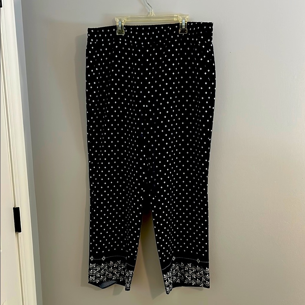 Black and White Polka Dot Pants